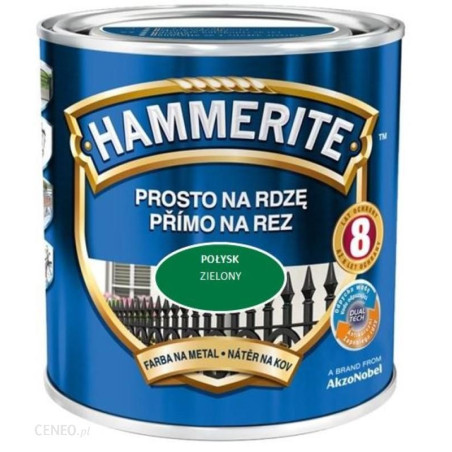 Emalia HAMMERITE zielony połyski  0.7l